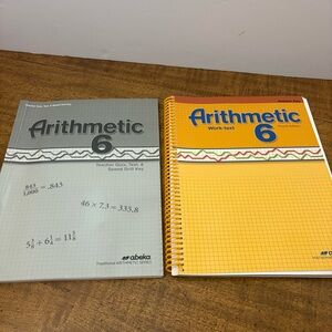 Abeka Arithmetic 6 Fourth Edition Work Text Answer Key & Quiz Test Speed Drill